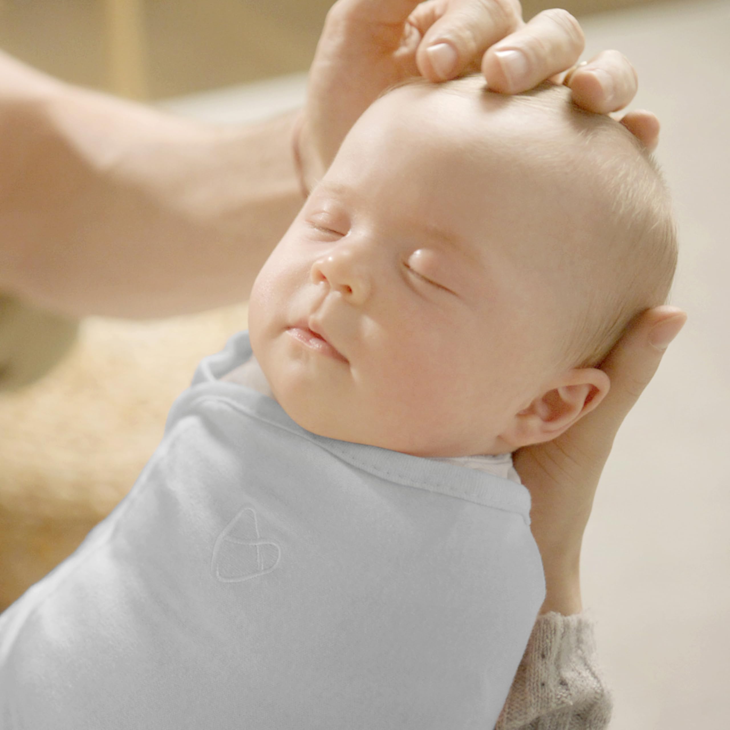 SwaddleMe by Ingenuity Original Swaddle, 100% Cotton, Improves Sleep & Calms Startle Reflex, 3-6 Months, 14-18 lbs, 1.0 TOG, 3-Pack, Baby Swaddle Blanket - Mountaineer - Image 7